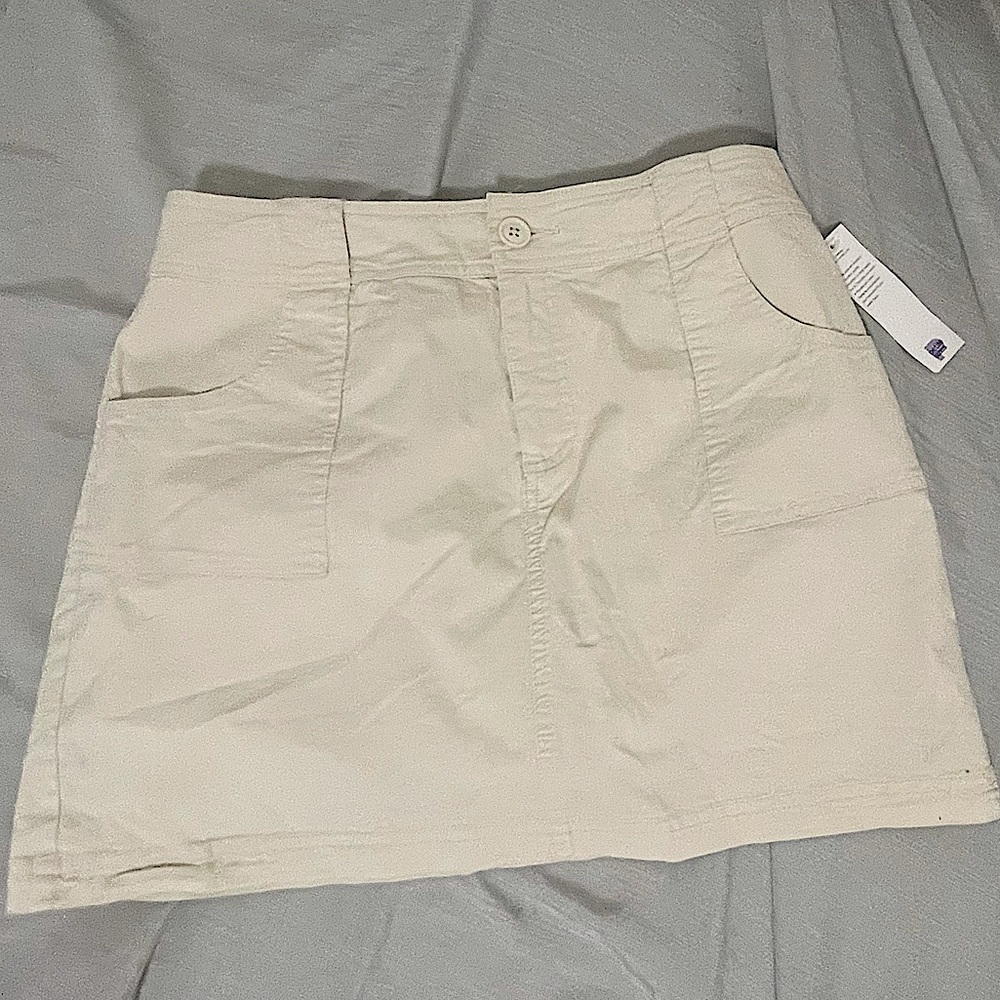 St. John’s Bay Petite size 10 High Waisted Jean Skirt Mini Skirt